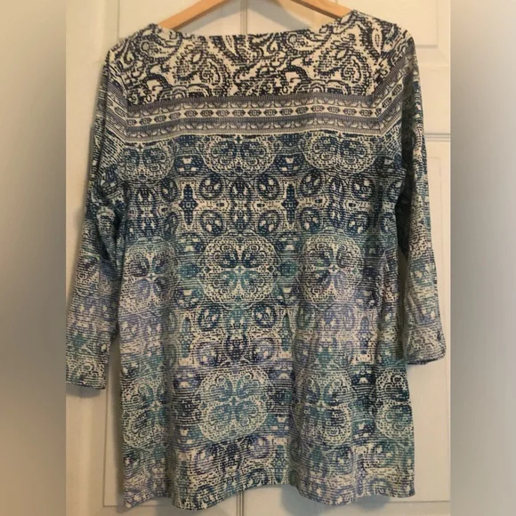 Sonoma Lightweight 3/4 Sleeve Cotton/Poly Henley - Picture 2 of 7